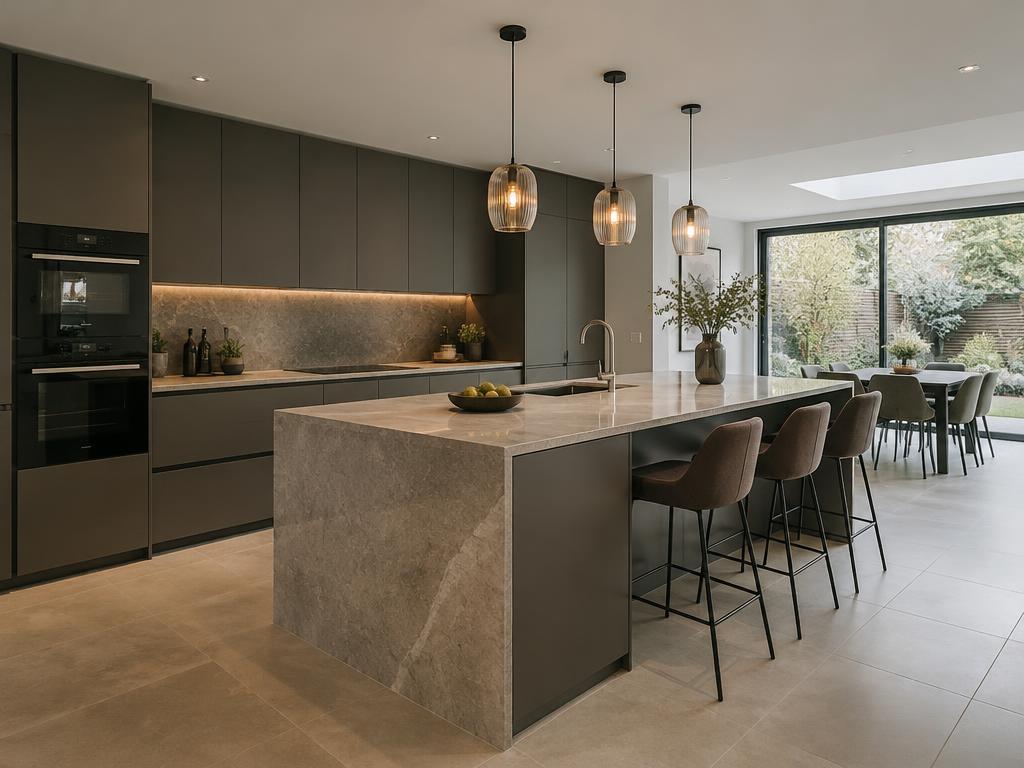 High-end modern kitchen renovation